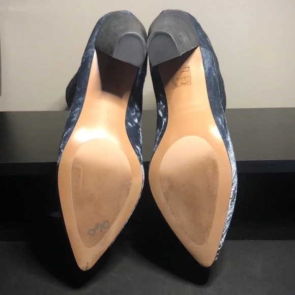 Free people light blue/gray velvet boots - Picture 9 of 15